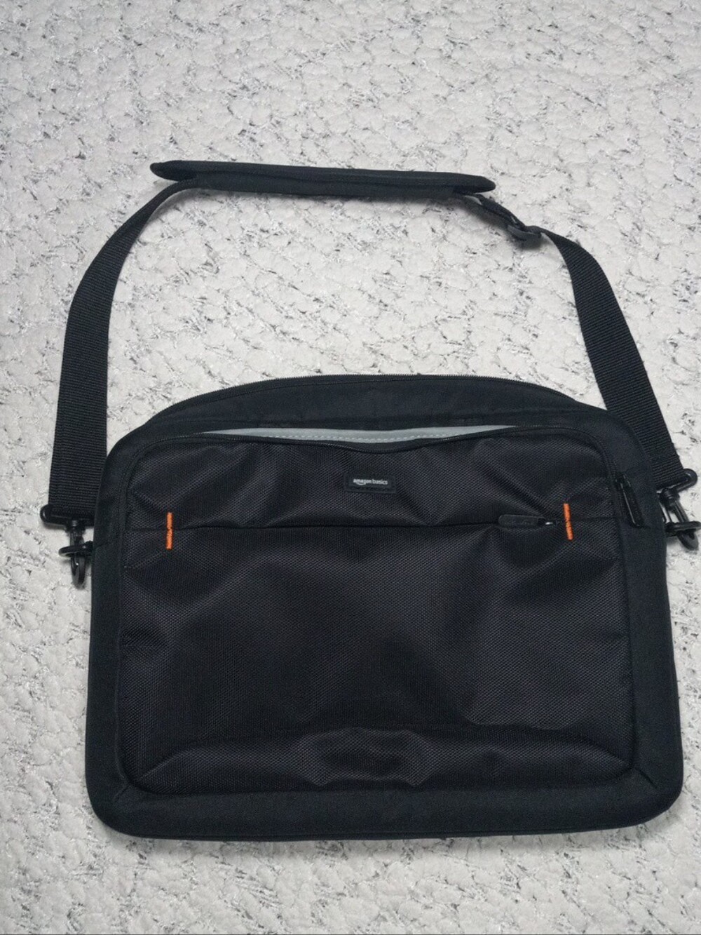 Amazon Basic Black Laptop 15 Inch Shoulder Bag with Adjustable Strap